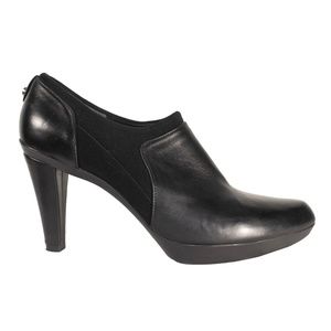 Stuart Weitzman Black Heeled Leather Bootie